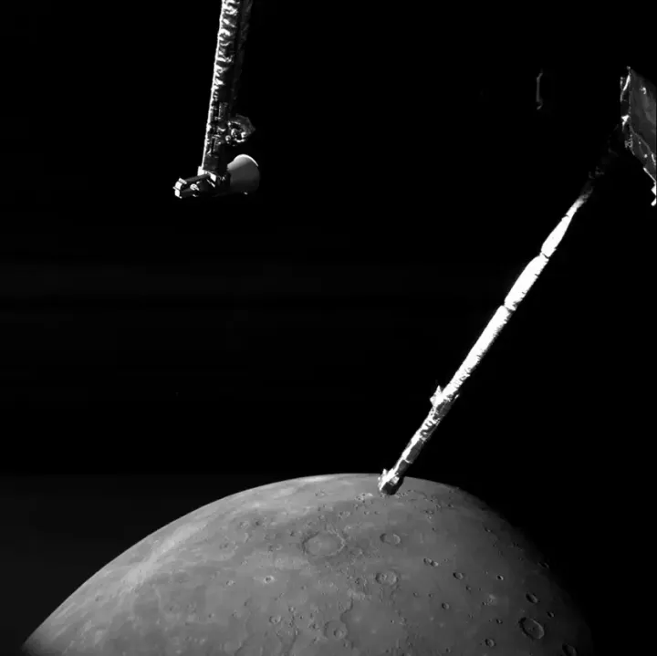 На этом снимке хорошо видны последствия крупнейшего извержения Меркурия.