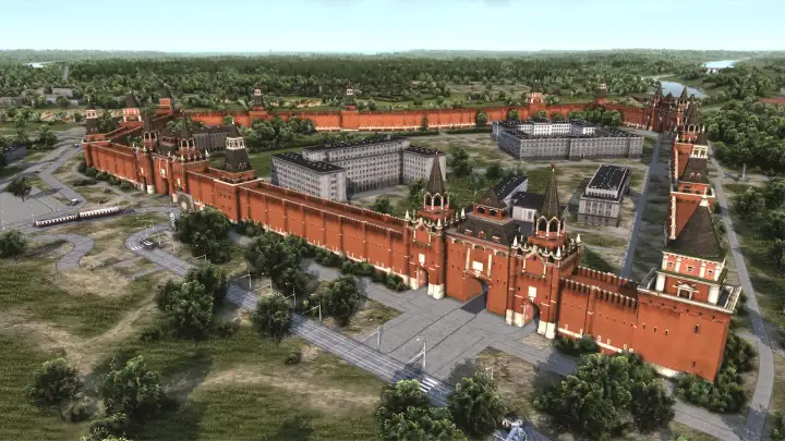 Теперь можно построить Кремль.