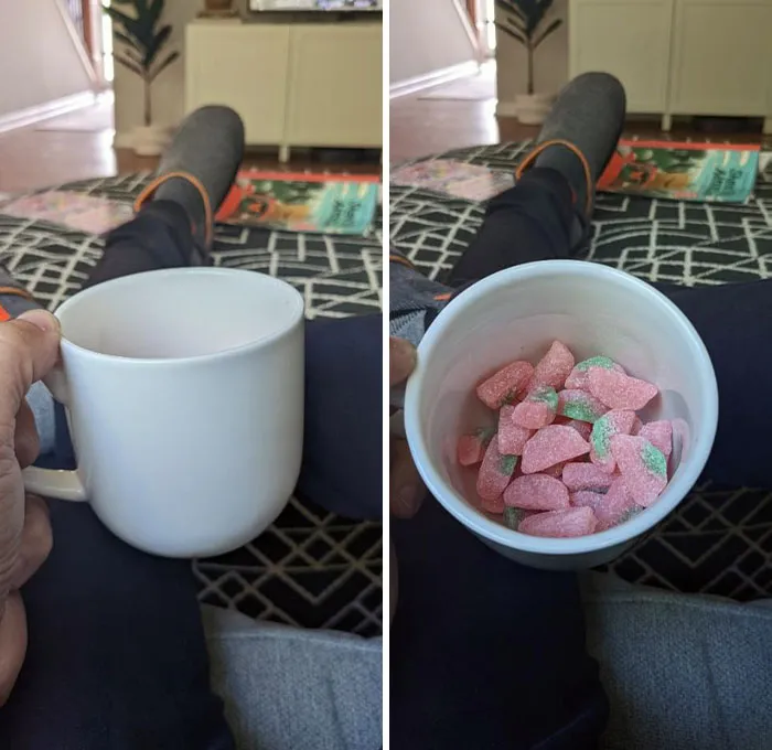 «Как я ем конфеты рядом со своими детьми».