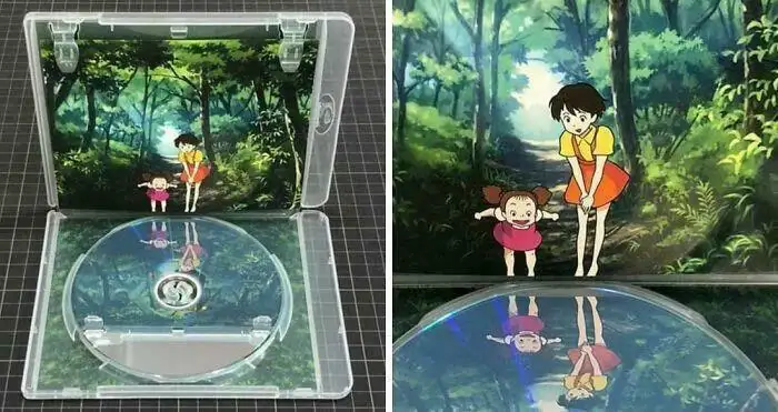 DVD-диск как часть дизайна.