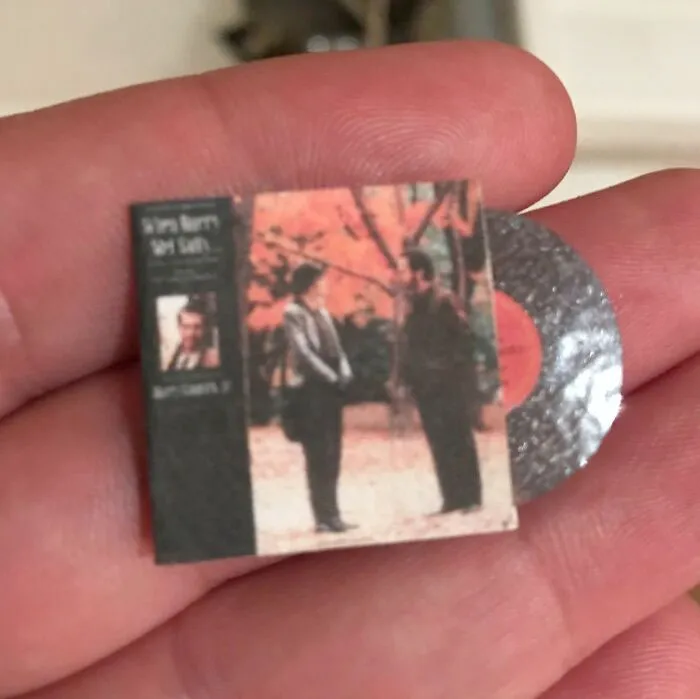 «Моя подруга была так счастлива, что нашла на eBay эту виниловую пластинку всего за 2,5 фунта. Оказалось, что она для кукольного домика».