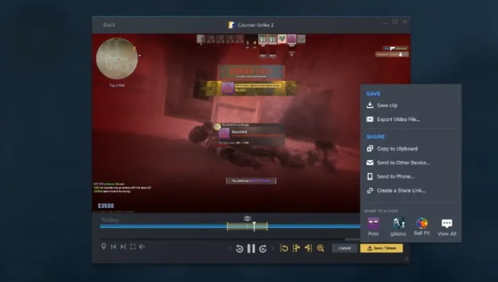 Можно записать короткий клип и переслать его другу.