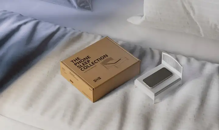 Мини-кроватка для смартфона.