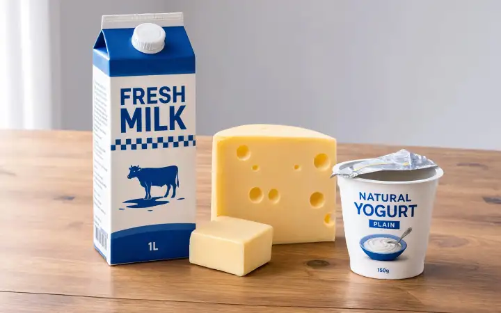 Молочные продукты.
