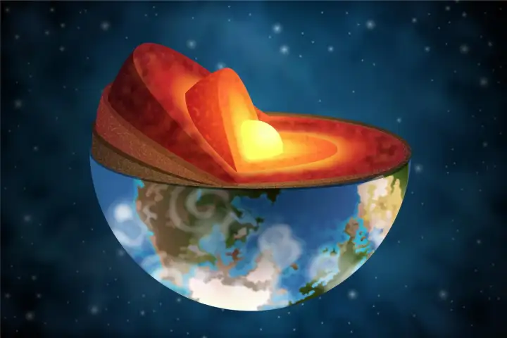 Внутреннее строение Земли.