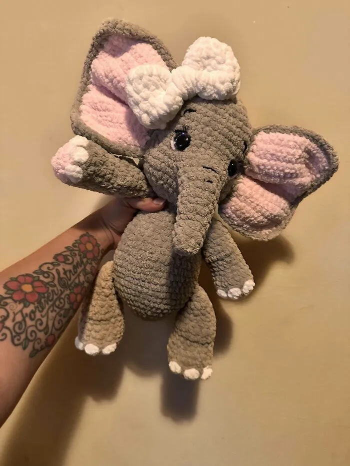 «Этого слоненка я закончила сегодня».