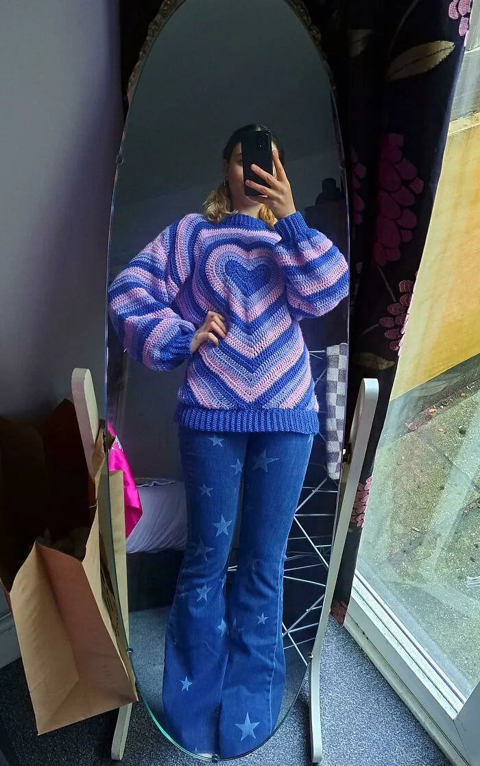 «Сделала себе этот милый маленький джемпер».