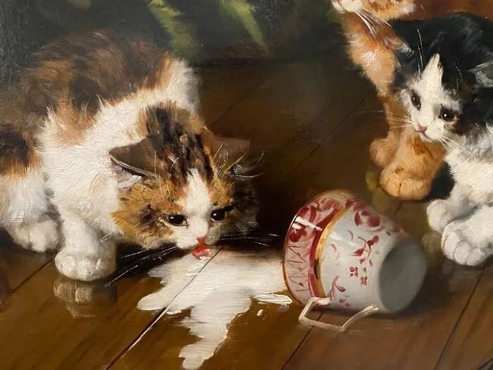 Пролитое молоко, Альфред-Артур Брюнель де Невиль (1852-1941).