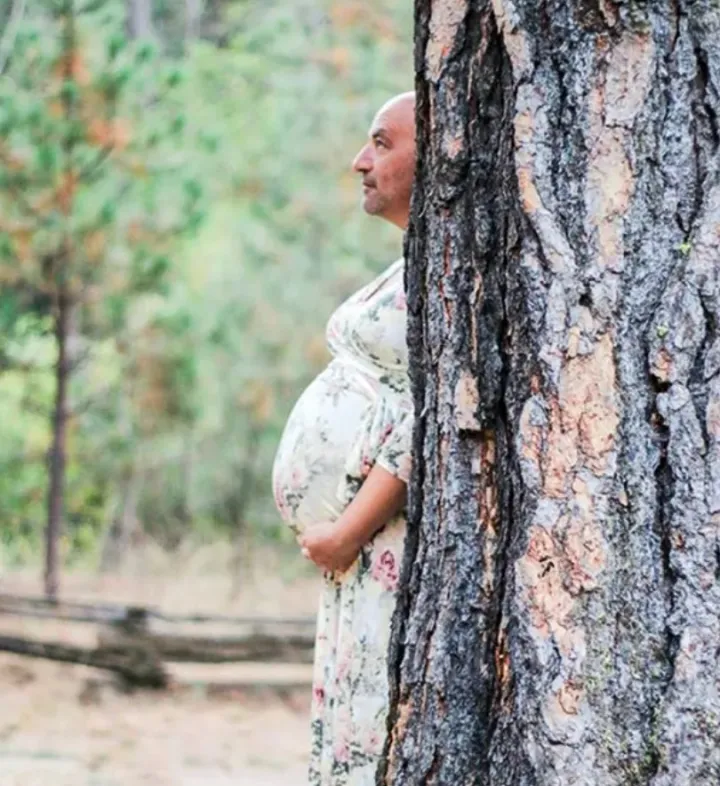 «Недавно мы с супругом ходили на фотосессию для беременных. Вот лучший снимок».