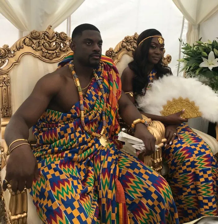 Традиционная свадьба британско-ганской пары в Лондоне.