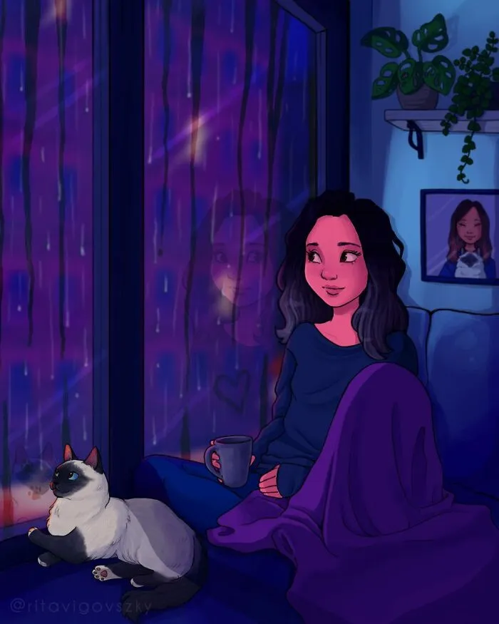 Уютные вечерние посиделки.