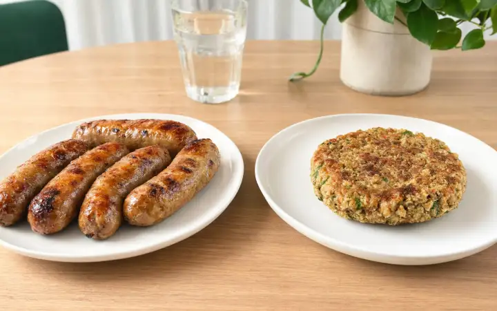 Животная и растительная пища.