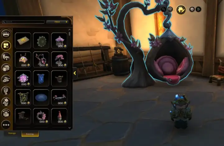 Так будет выглядеть меню покупки мебели.