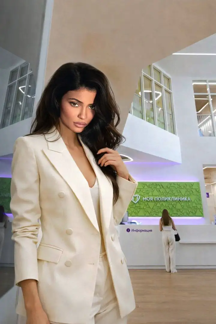 Кайли Дженнер пришла прикрепиться к поликлинике.