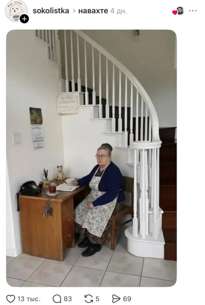 Другие посадили бы консьержку.