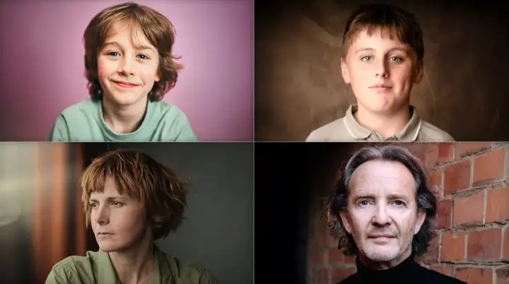 Рори Уилмот, Амос Китсон, Луиза Брилей и Антон Лессер.