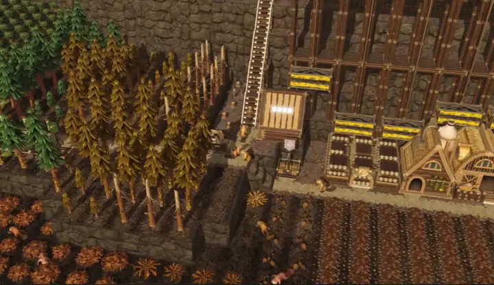 В игре можно построить невообразимые конвееры производства.