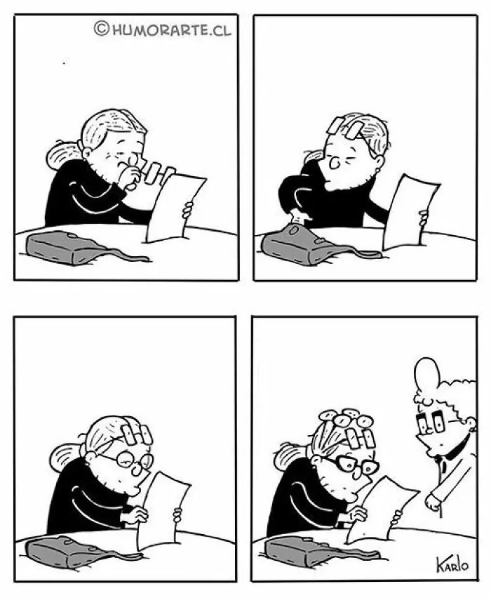 У бабушек есть очки на все случаи жизни и все размеры шрифтов.