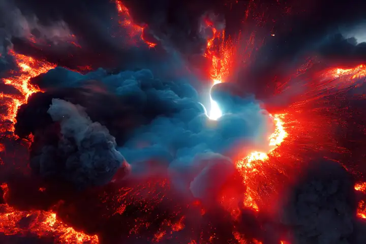 В облаках вулканического пепла часто накапливается электрический заряд.