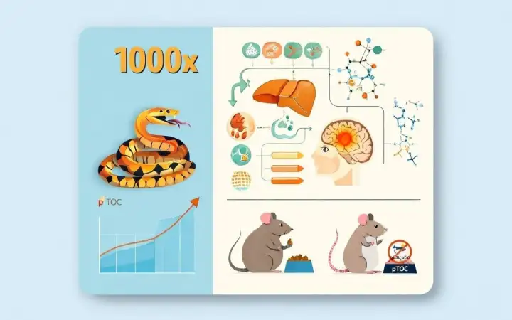 Ученые Стэнфордcкого университета нашли в крови питонов молекулу pTOS, которая подавляет аппетит. У мышей она вызвала потерю 9% веса за месяц, действуя напрямую на гипоталамус.