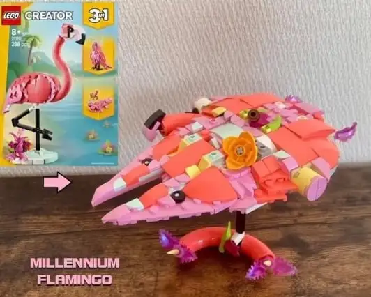 Тысячелетний сокол из фламинго.