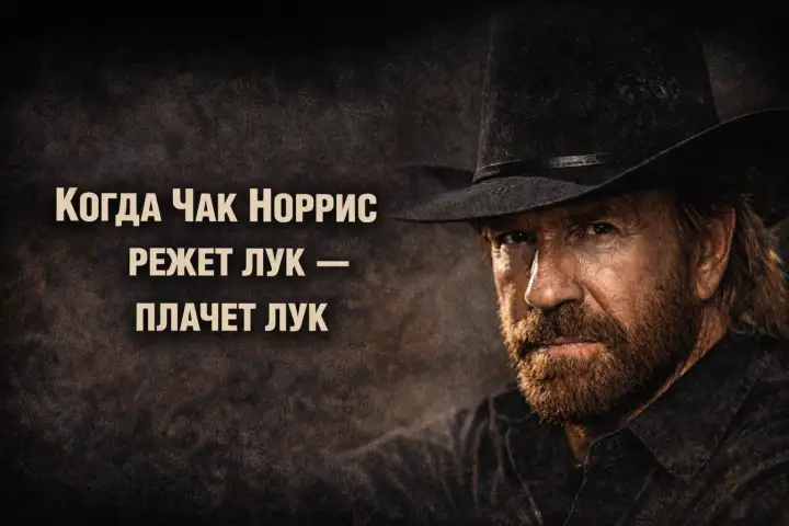 Когда Чак Норрис режет лук — плачет лук