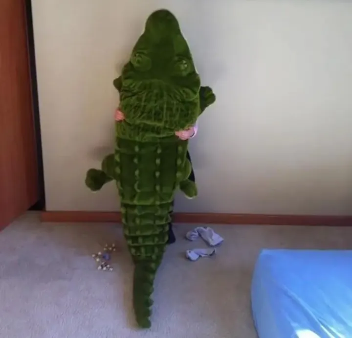 Тут нет ребенка! Только крокодил.