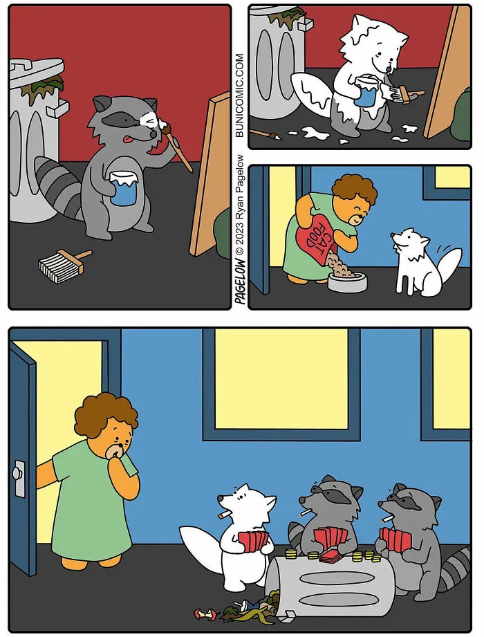 Эти хитрые еноты...