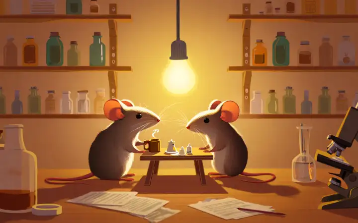 Лабораторные мыши и кофе.