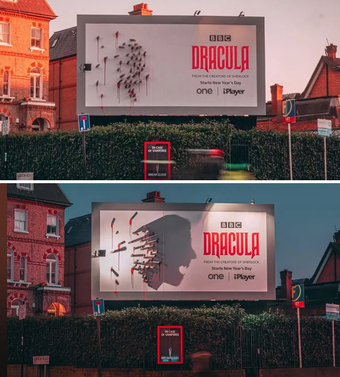 Реклама, которая меняется ночью.