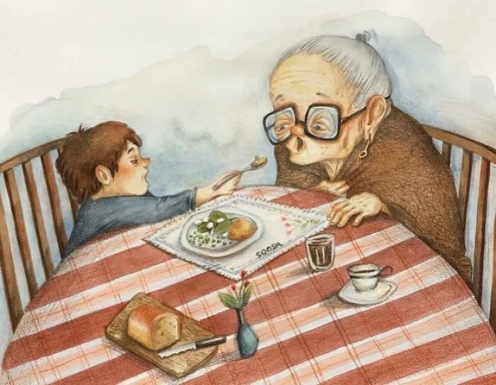 Ложечку за внука.