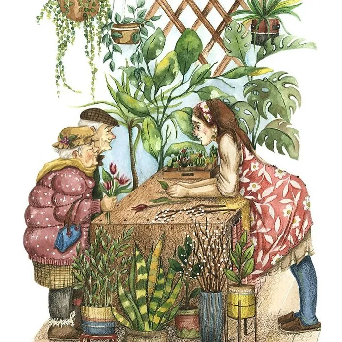 Цветы для любимой.