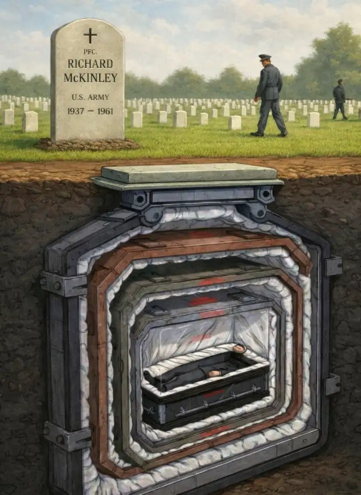 Реконструкция могилы изнутри.