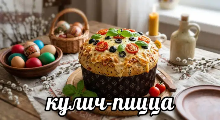 Кулич-пицца.