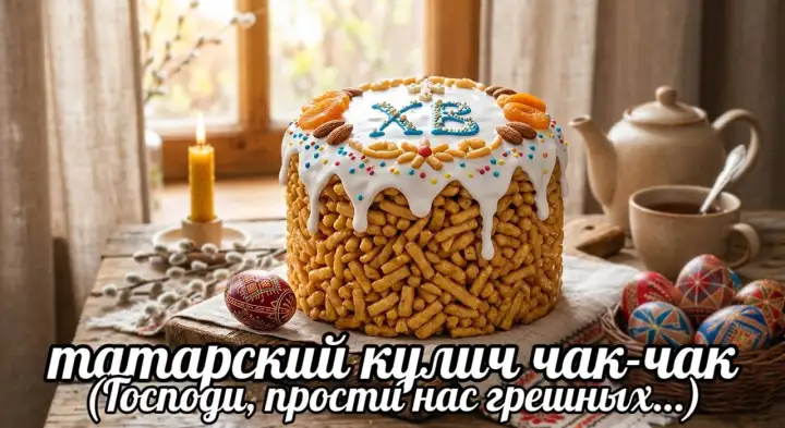Татарский кулич чак-чак.