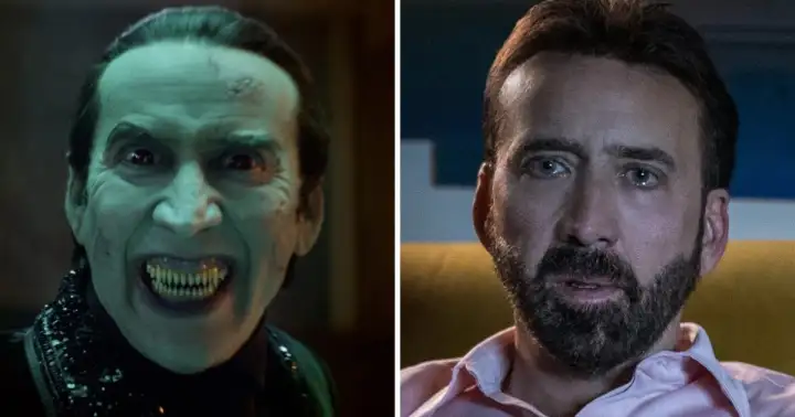 Николас Кейдж - Дракула в фильме «Ренфилд» (2023).