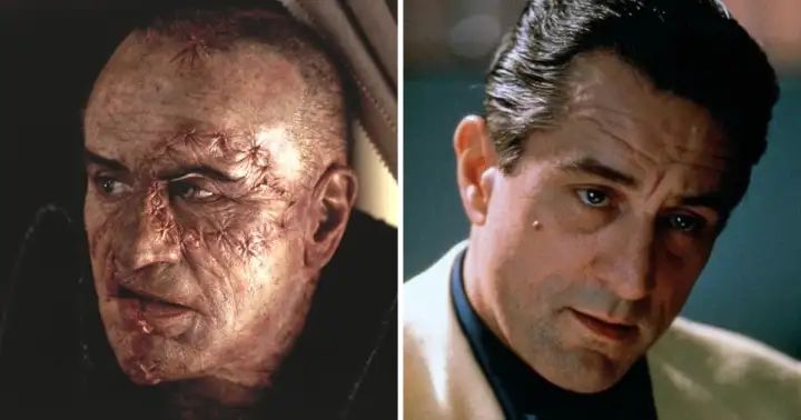 Роберт Де Ниро - чудовище Франкенштейна в фильме «Франкенштейн Мэри Шелли» (1994).