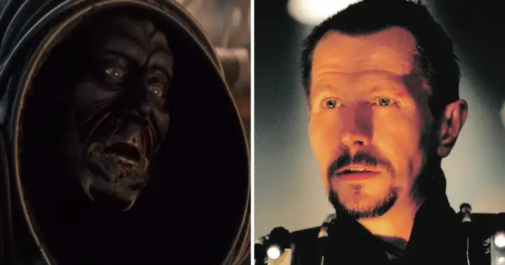 Гэри Олдман - Спайдер Смит в фильме «Затерянные в космосе» (1997).