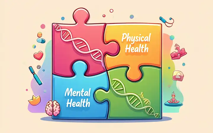 Одни и те же фрагменты ДНК, лежащие в основе депрессии, ПТСР и СДВГ, также связаны с риском развития сердечно-сосудистых, желудочно-кишечных и других заболеваний.