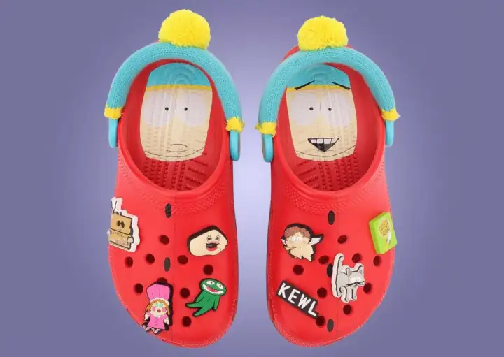 Crocs с Эриком Картманом - вид сверху.