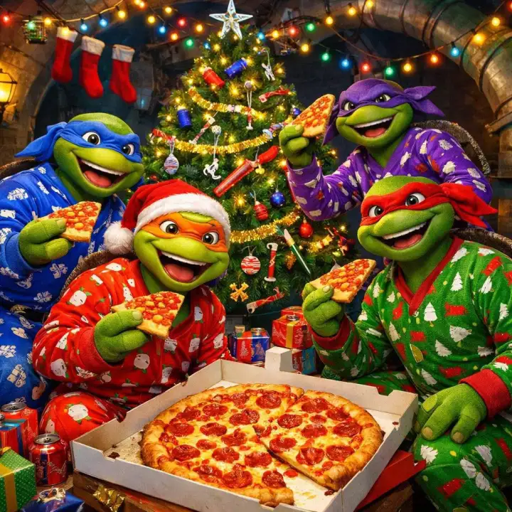 Пицца из «Черепашек-ниндзя».