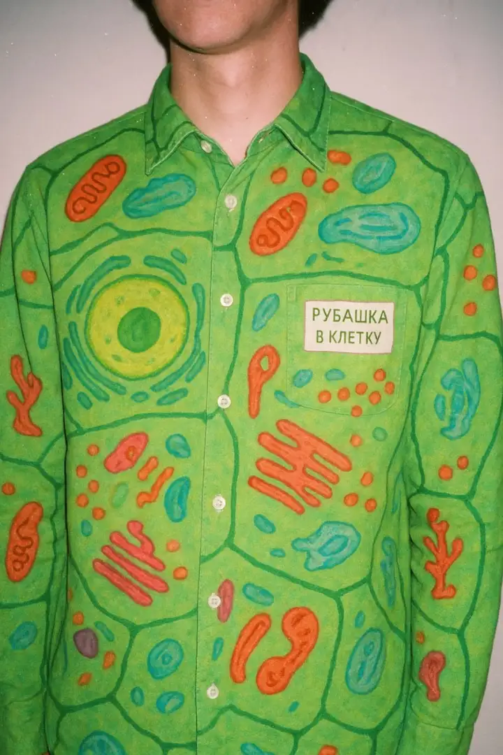 Рубашка в клетку.