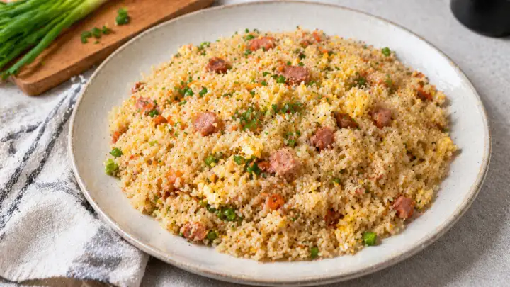 Рис с яйцом