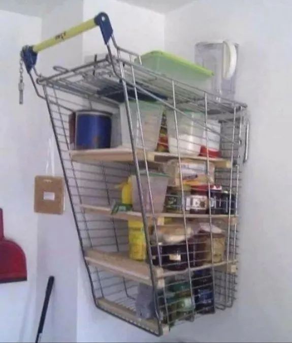 Еще одно интересное использование тележки.