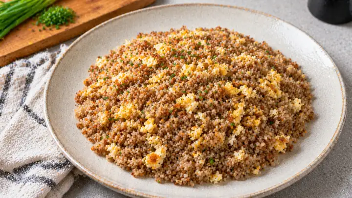 Гречка с яйцом