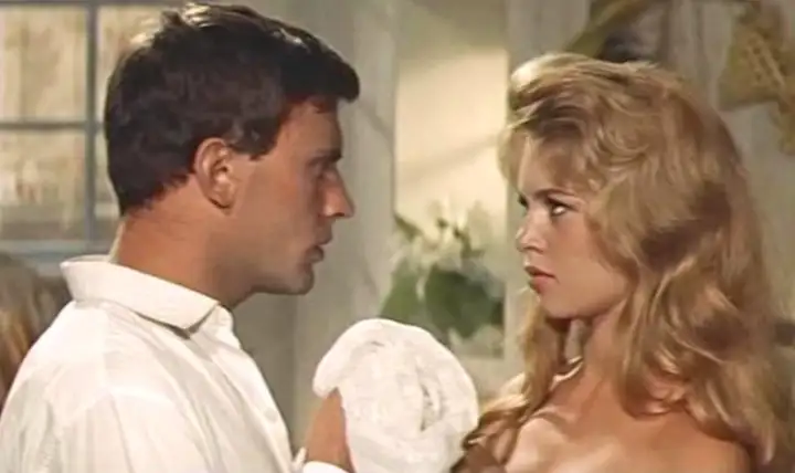 Брижит Бардо и Жан-Луи Трентиньян в фильме «И Бог создал женщину» 