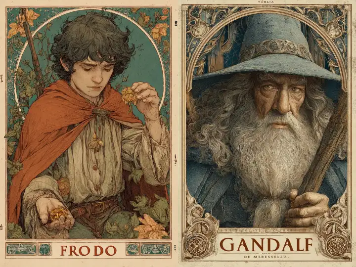 Фродо и Гэндальф.