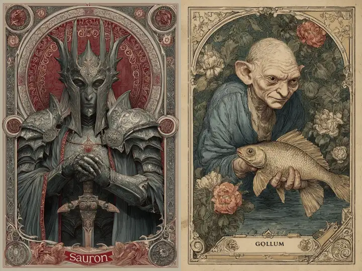 Саурон и Голлум.