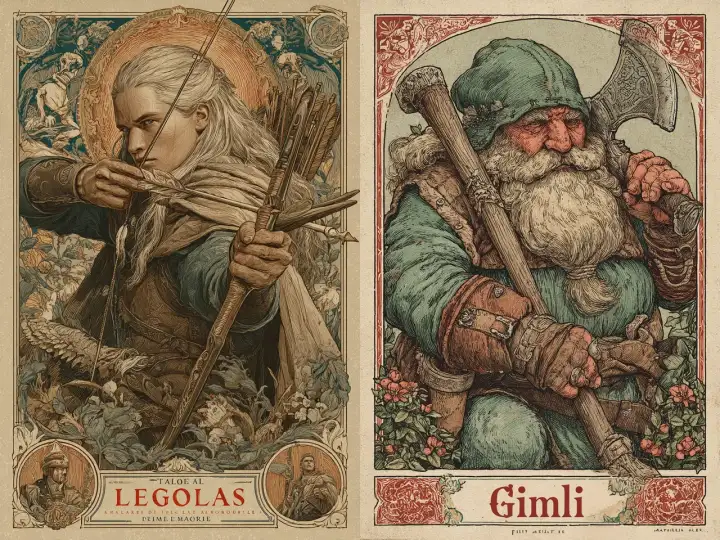 Леголас и Гимли.