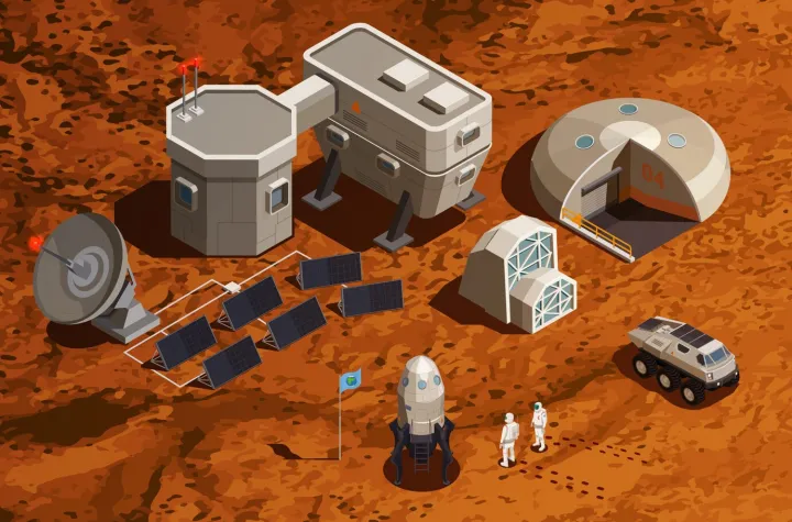 Благодаря биологическим жидкостям можно строить самые разные сооружения на Марсе.